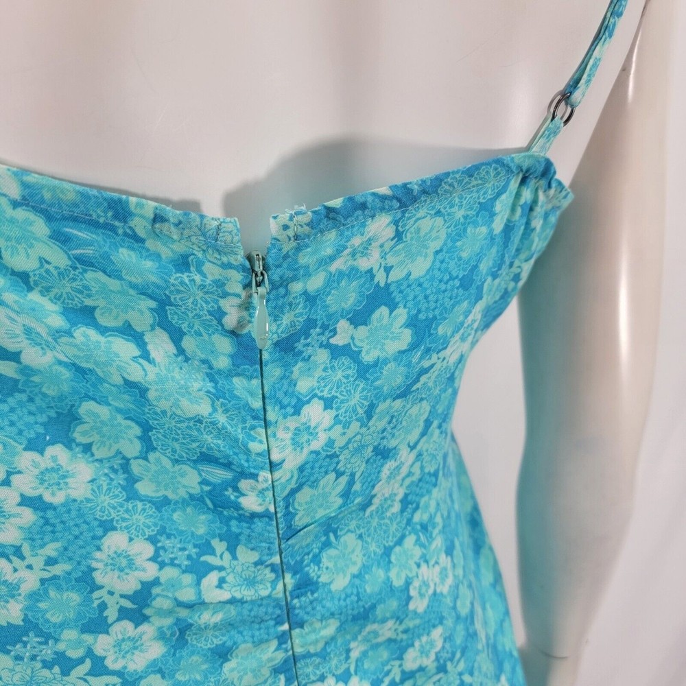 ABOUND Mini Floral Sleeveless Dress Medium in Blue Horizon Tarry Color - Picture 5 of 7